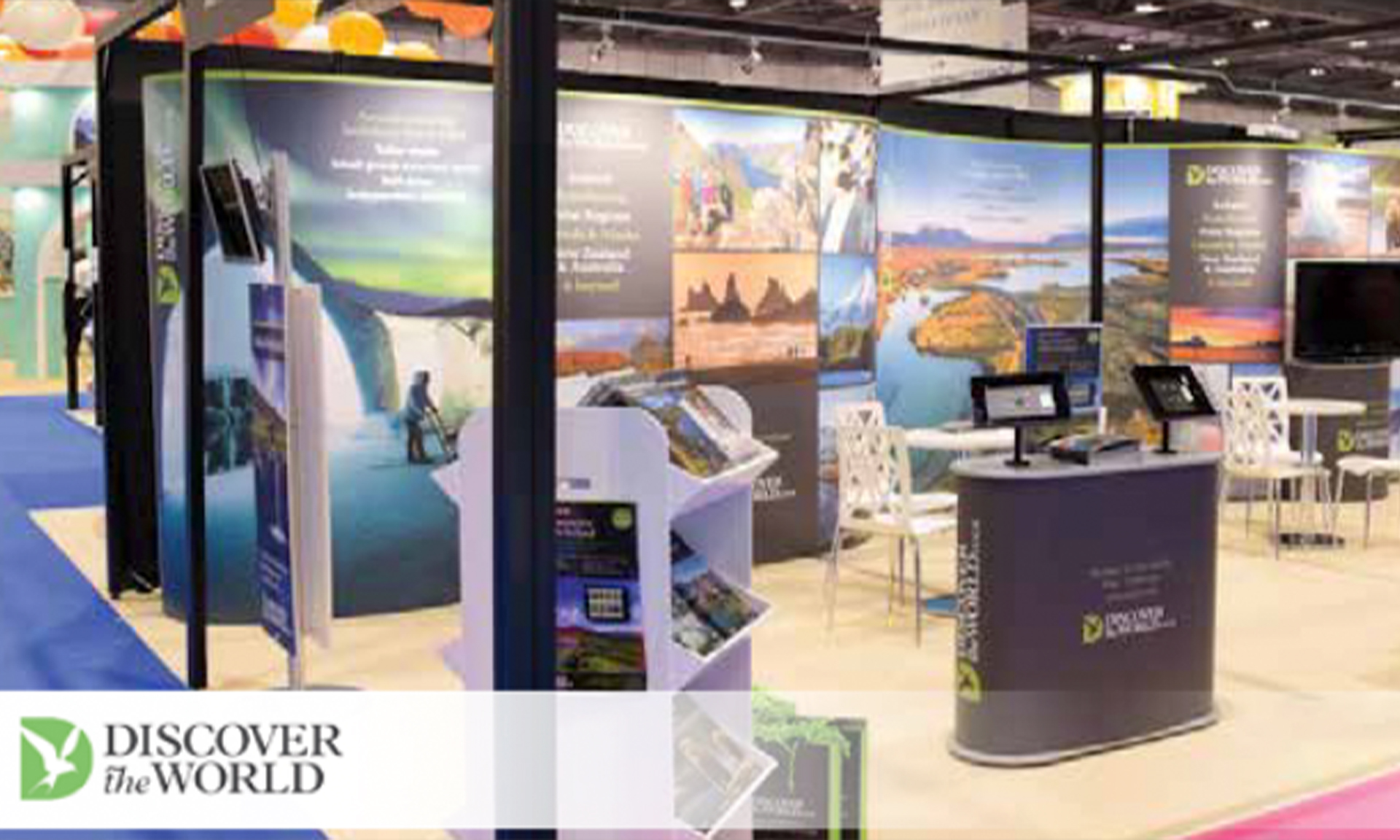 Shell scheme exhibiting and ISOFrame Wave - Discover the World